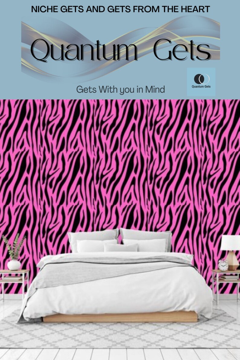 Peel and Stick Wallpaper Wallpaper Panels Pink and Black - Etsy