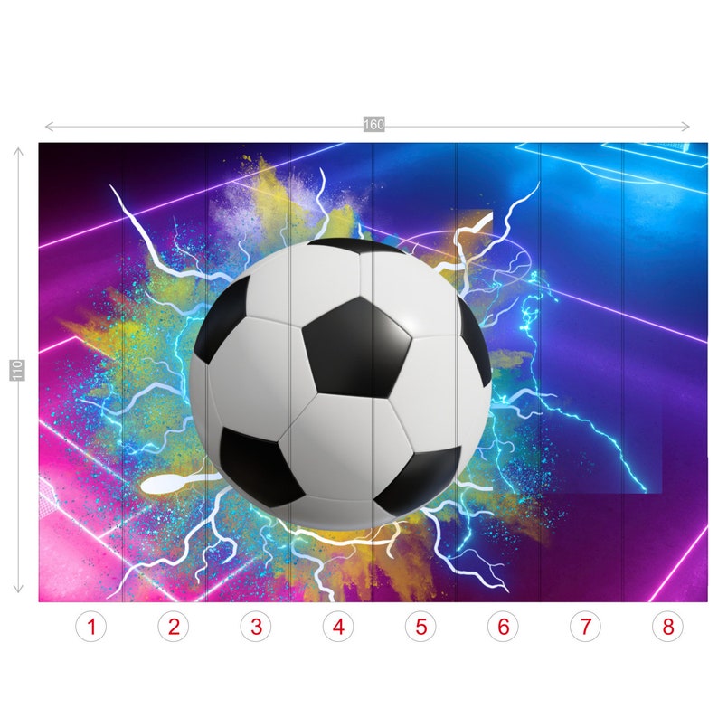 Soccer Wall Decor Peel and Stick Wallpaper Wall Murals Etsy