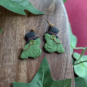 Mr. Frog Dangle Earrings