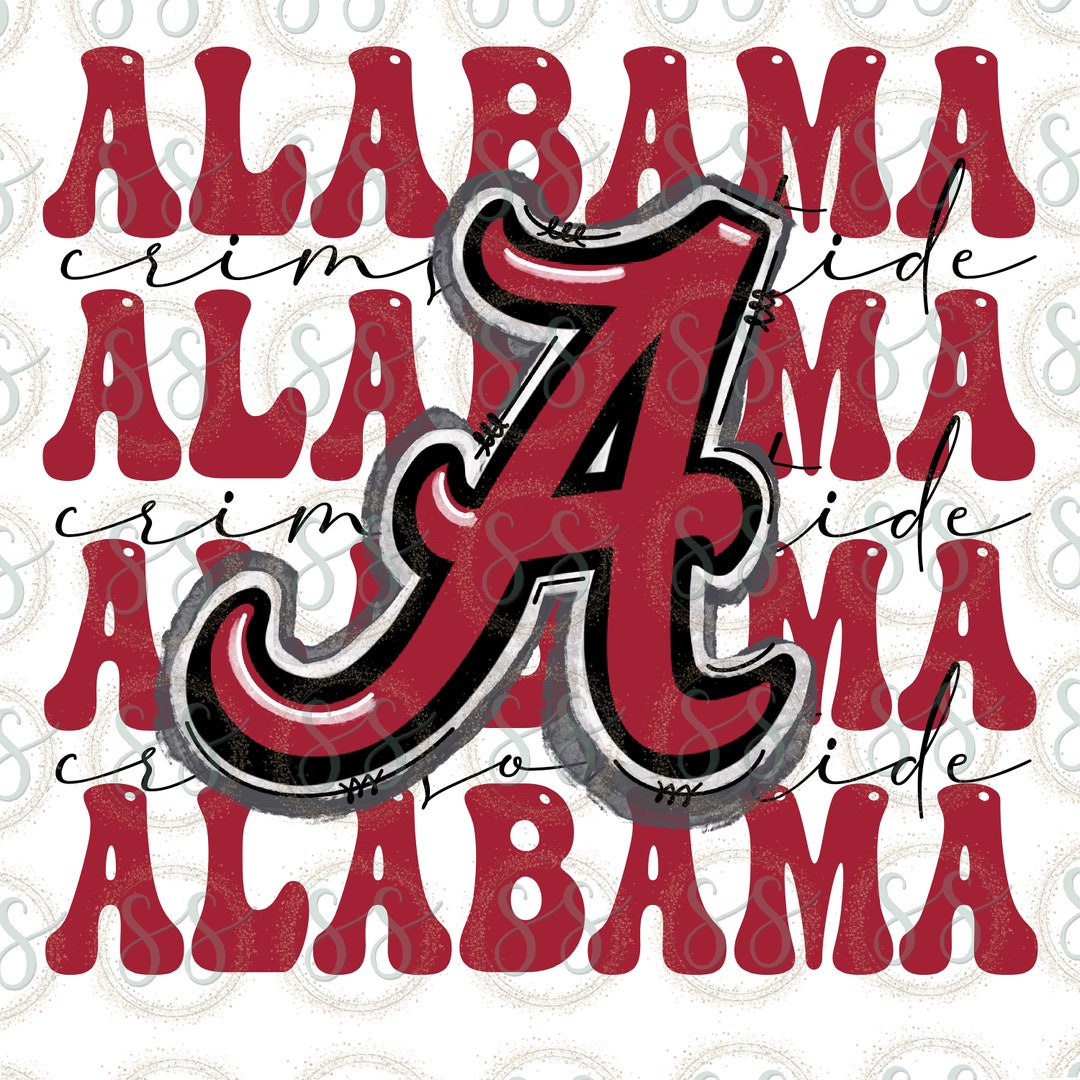 Alabama Crimson Tide Football Sublimation Design Digital Download Etsy