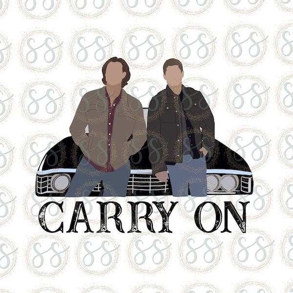 Carry On | Supernatural Design | Sublimation Digital Download