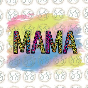 MAMA Design / Bright Pastel Leopard / Sublimation Digital Descargar