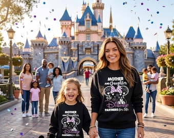 Retro Best Disney Partners Sweatshirt, Mother and Daughter Mothers Day Gift