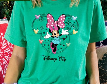 Camiseta personalizada de Mickey y Minnie de Epcot 1982, camiseta a juego para la familia del viaje a Disney 2026