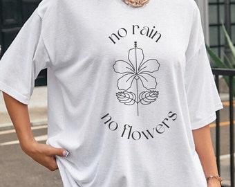 T-shirt, Cotton, cute, flower, hippie, cottage core, gardening, graphic tee