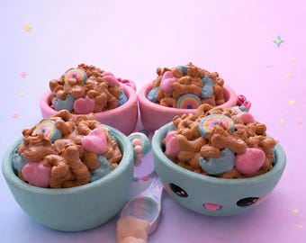 Lucky Charms Cereal Clicker ~ Fidget Toy ~ Cute Desk Toy ~ Sensory Clicker ~ Kawaii Gift ~ Stress Relief Toy ~ Handmade Fidget