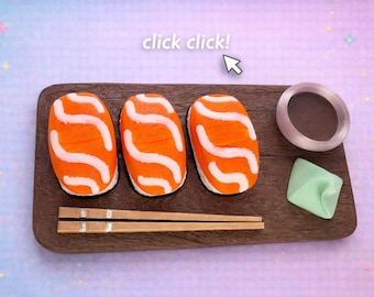 Sushi fidget clicker ~ sensory toy ~  clicker ~ fidget toy ~ clicker toy