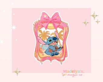 Coquette Stitch Sticker ~ Laptop Sticker ~ Disney Sticker ~ Stitch Sticker ~ Lilo and Stitch Sticker