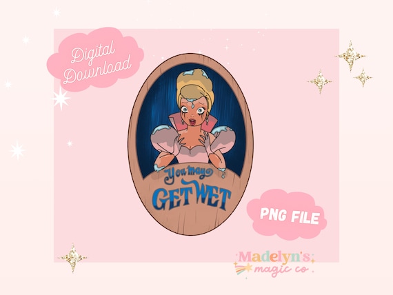 Lottie You May Get Wet PNG Princess and the Frog Digital File Tiana Clipart Charlotte La Bouff png