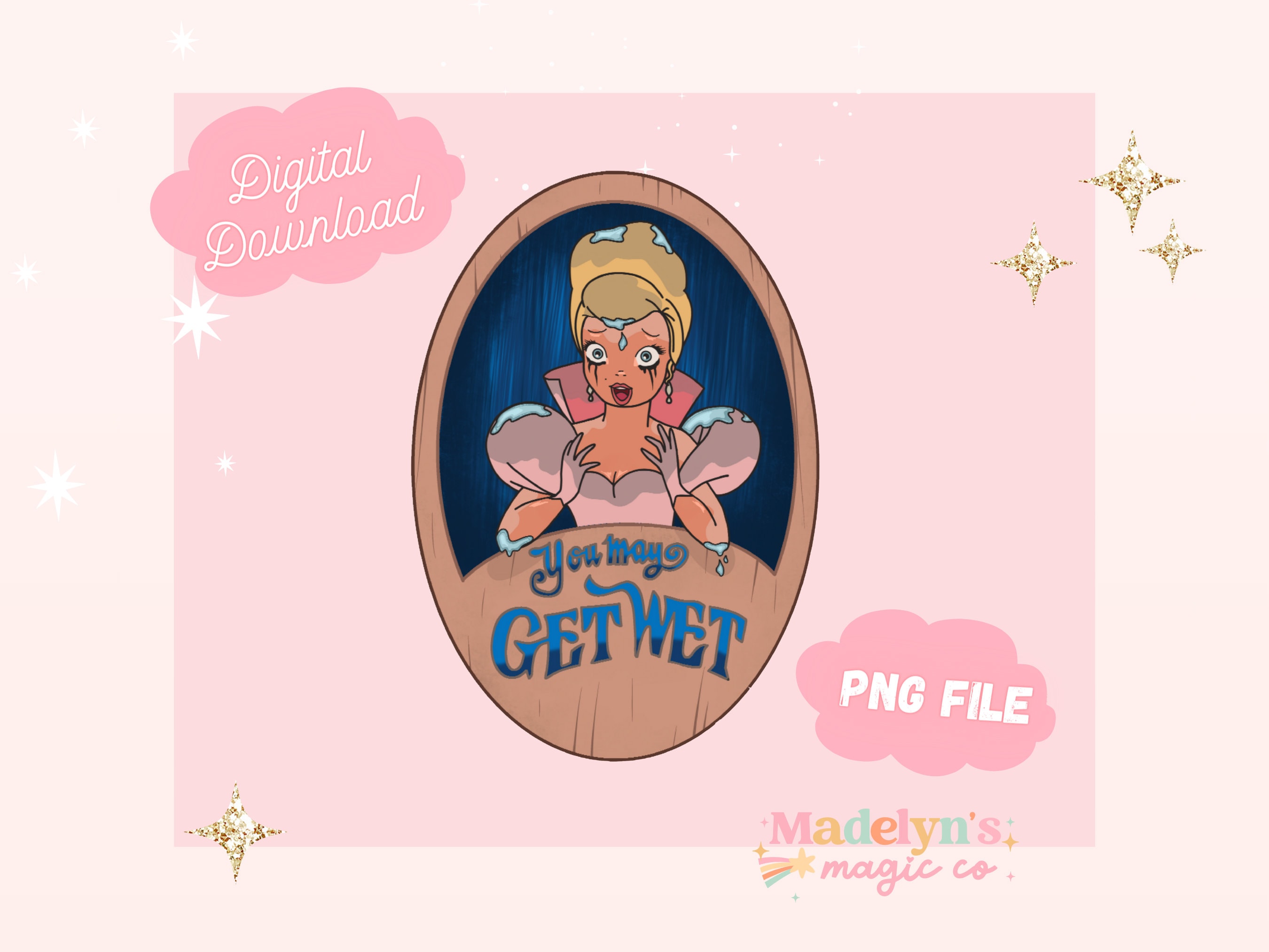 Lottie You May Get Wet PNG ~ Princess and the Frog Digital File