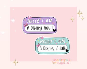 Disney Adult Sticker ~ Laptop Sticker ~Magic Kingdom Sticker ~ Disney Sticker ~ Epcot Sticker ~ Disney Adult