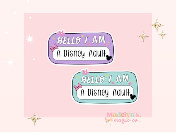 Disney Adult Sticker ~ Laptop Sticker ~Magic Kingdom Sticker ~ Disney Sticker ~ Epcot Sticker ~ Disney Adult