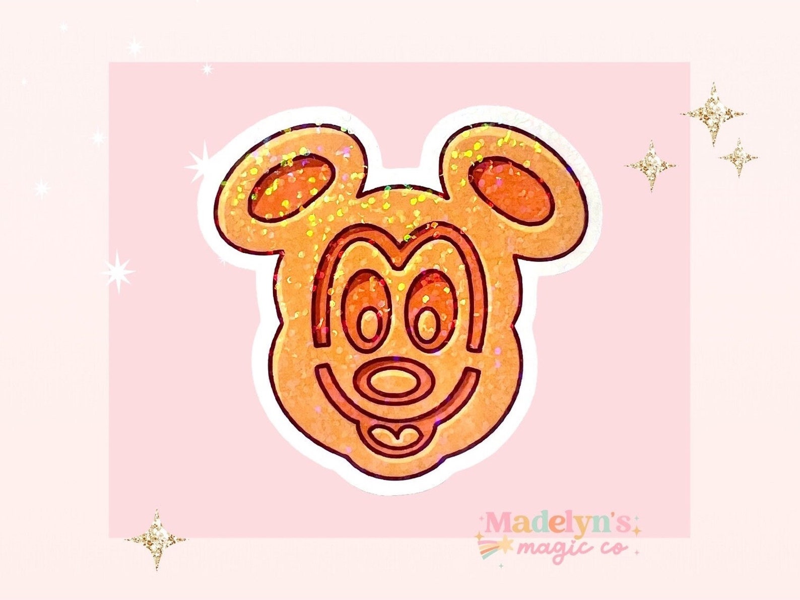 Mickey Waffle Sticker Mickey Waffle Sticker ~ Laptop Sticker ~disney Sticker ~ Kingdom ...