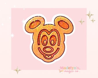Mickey Waffle Sticker ~ Laptop Sticker ~Disney Sticker ~ Kingdom Sticker