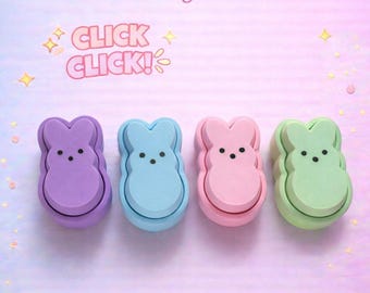 Bunny clicker ~ sensory toy ~  clicker ~ fidget toy ~ Easter gift