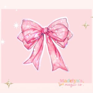 Bows Sticker For Phone Stickers Stickers For Girl Bow Journal Stickers For Laptop Aesthetic Sticker For Tumbler Coquette Sticker