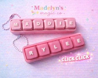 Personalized Name Clicker Fidget Toy ~ Custom Name Clicker ~ Sensory Toy ~ Desk Toy ~ Cute Custom Gift ~ Stress Relief Clicker