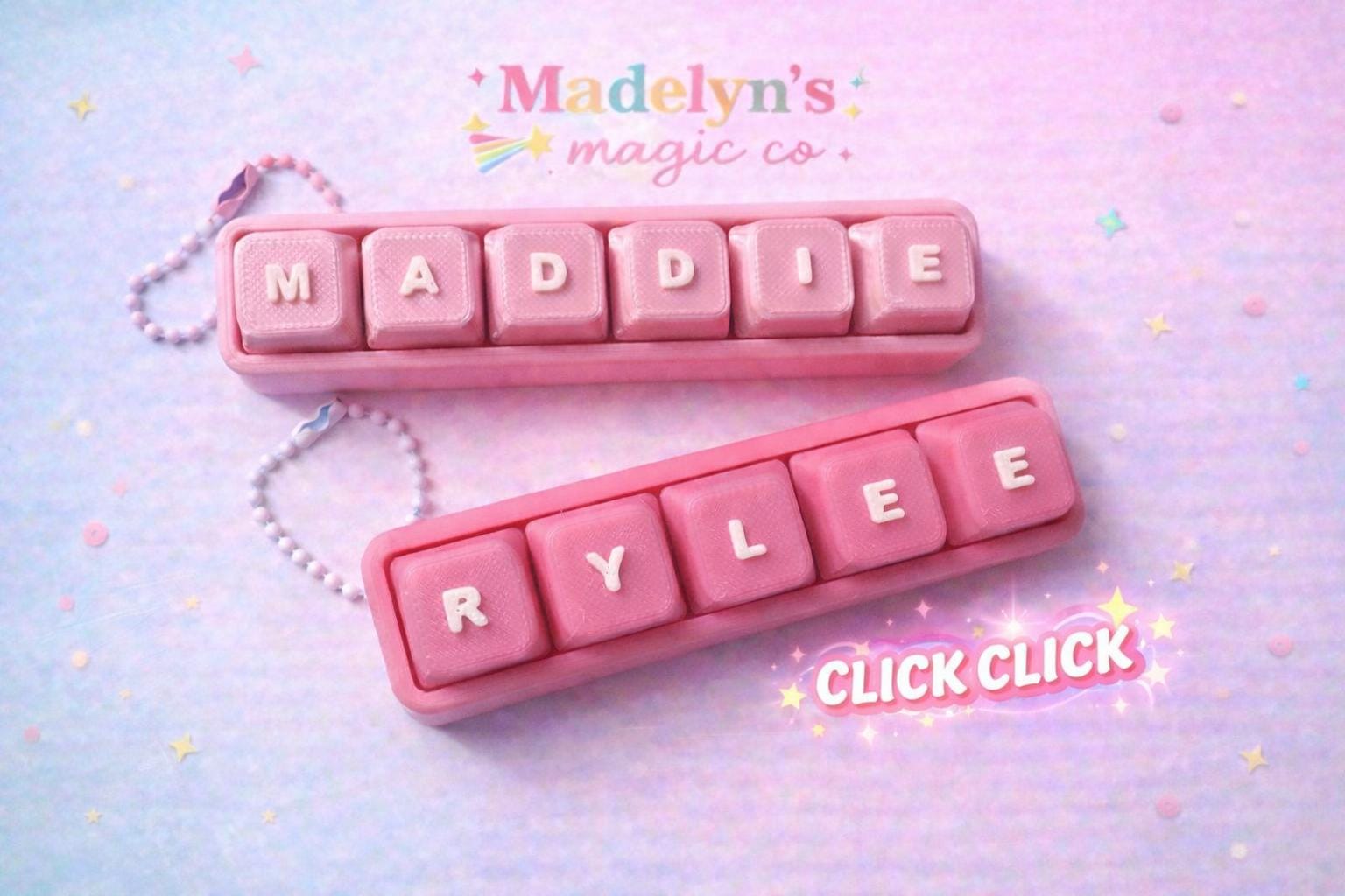 Personalized Name Clicker Fidget Toy ~ Custom Name Clicker ~ Sensory ...