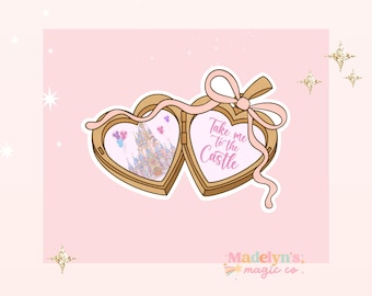 Take Me to the Castle Sticker ~ Laptop Sticker ~ Disney Sticker ~ Disney Castle Sticker ~ Magical Sticker~ Water Bottle Sticker