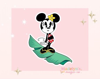 Tropical Minnie Sticker ~ Laptop Sticker ~ Disney Sticker ~ Tropical Sticker ~ Minnie Sticker