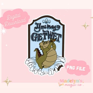You May Get Wet PNG ~ Princess and the Frog Digital File ~Tiana Clipart ~ Tiana&#39;s Bayou Adventure PNG