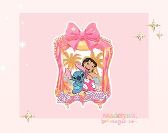 Lilo and Stitch Frame  Sticker ~ Laptop Sticker ~ Disney Sticker ~ Stitch Sticker ~ Lilo and Stitch Sticker ~ Coquette Disney