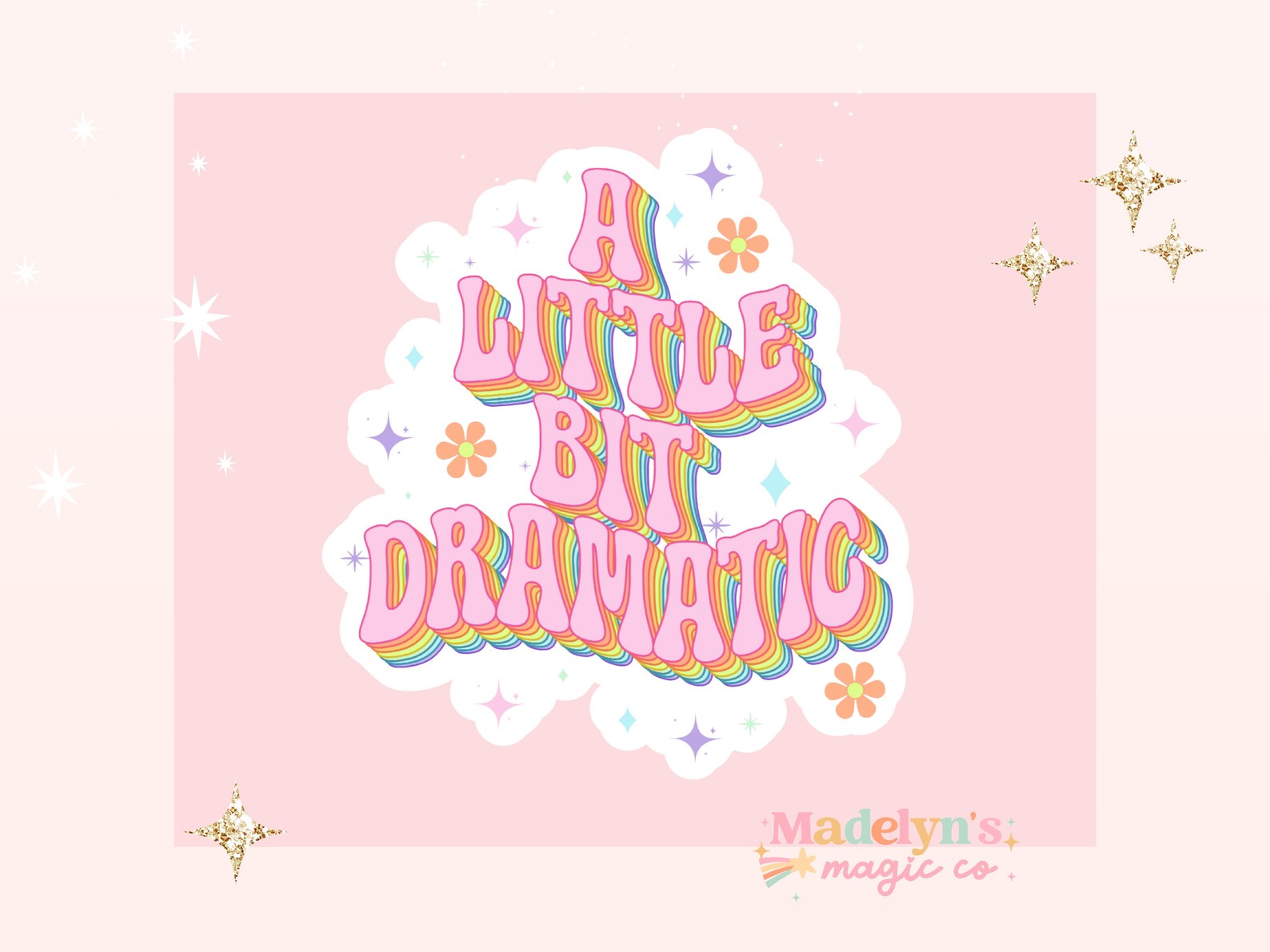 Little Bit Dramatic Sticker ~ Funny Sticker ~ Laptop Sticker ~ Water ...