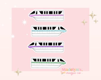 Magical Monorail Sticker ~ Laptop Sticker ~Disney Sticker ~ Kingdom Sticker ~ Personalized Sticker