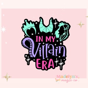 Villain Era Sticker ~ Laptop Sticker ~ Disney Sticker ~ Mickey Sticker ~ Villain Sticker ~ Disney Villain