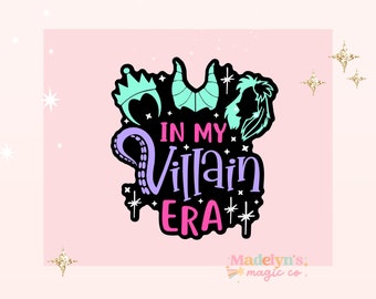 Villain Era Sticker ~ Laptop Sticker ~ Disney Sticker ~ Mickey Sticker ~ Villain Sticker ~ Disney Villain