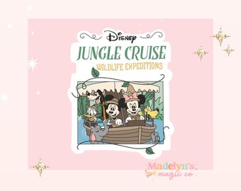 Jungle Cruise ~ Mickey Mouse Sticker~ Minnie Sticker ~Disney Sticker ~ Jungle Cruise Sticker  ~ Adventureland Sticker