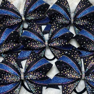 Competition Cheer Bow, Rhinestone glitter bow, team bows