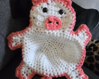 Crochet Pig Bowl Cozie