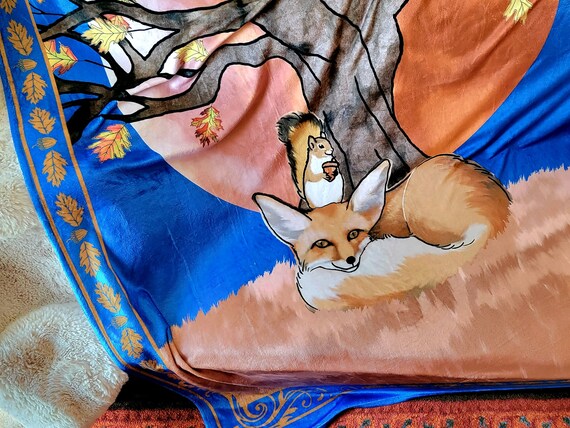 Fox plush blanket sale