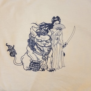 GUARDIAN DUO Foo Dog and Warrior Princess Premium Tee