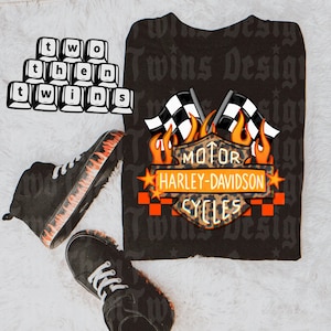 Retro Biker Mom PNG | Motorcycle Racing Leopard Flames (Digital Download)