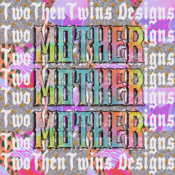 Retro Mother Graphic | Colorful Vintage Mama Shirt Design (Digital Download)