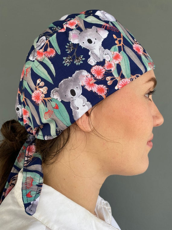 Australiana Scrub Cap doctors / Nurses / Vets / Dentists / Etsy Australia