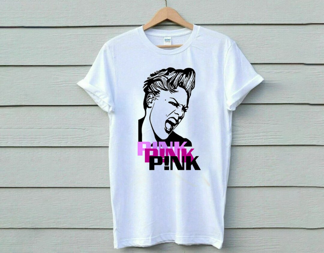Pink Pink White Shirt Vintage Pink Singer Tshirt Concert Etsy