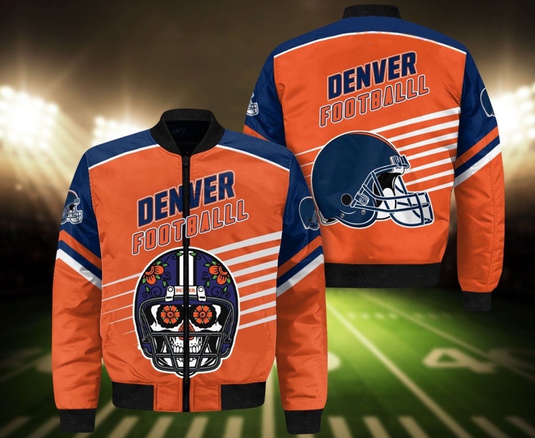 Denver Football Vintage 90s Bomber Jacket Denver Football Etsy