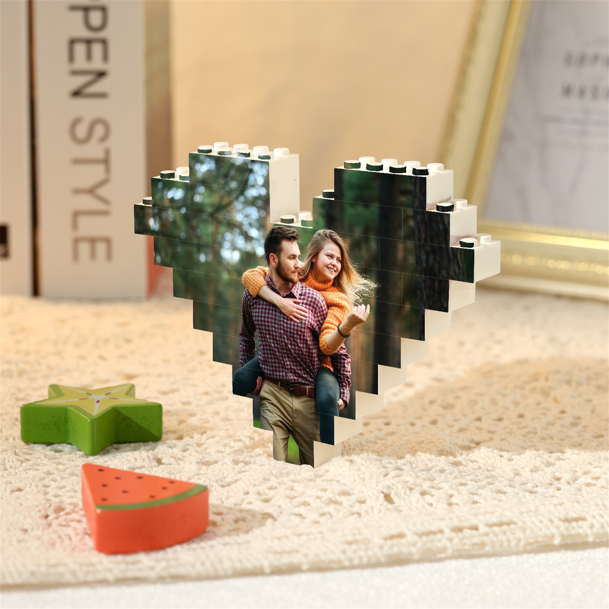 1Pc Personalized Acrylic Block Puzzle For Best Boss,Birthday Gifts