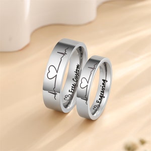 Matching silver rings for couples store