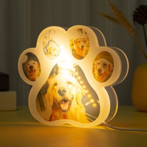 Personalized Kids Night Light with 5 Photo, Custom Pictures Light Lamp Gift, Kids Room Decor, Nursery Decor, Personalized Gifts for Kids