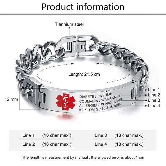 Coumadin 2024 alert bracelet