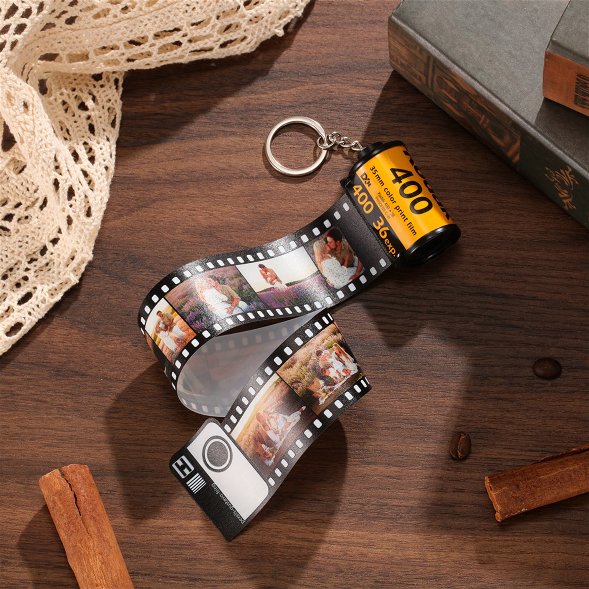 Personalized Photo Film Roll Keychain, Custom Picture Keychains, 5-20 ...
