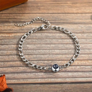 Personalized Photo Projection Bracelet, Projection Bubble Bracelet, Memorial Picture Bracelet, Photo Inside Bracelet,Trendy Best Friend Gift
