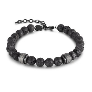 Pulsera personalizada con cuentas de lava elástica, pulsera personalizada con cuentas de 2-5 nombres para papá, pulsera para hombres, regalos para el esposo, regalos del Día del Padre