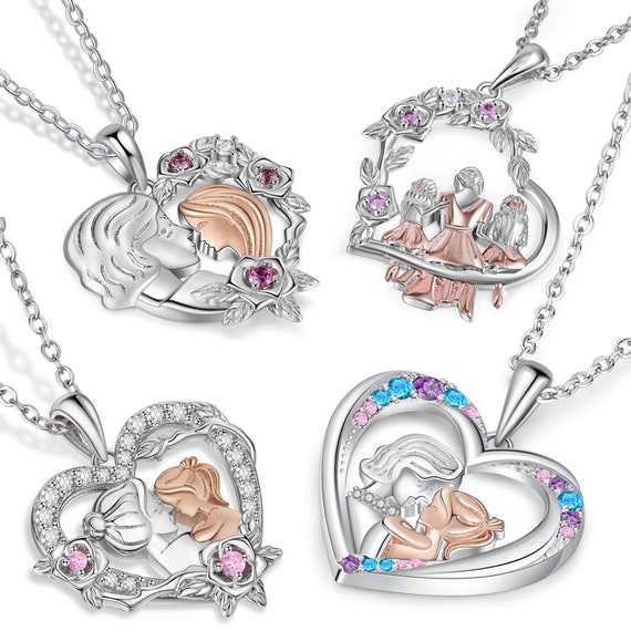 Necklace mom and child sale