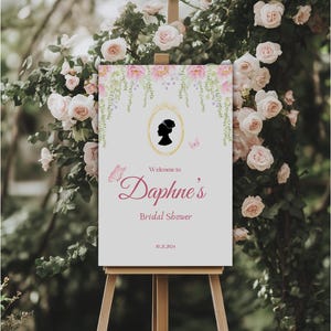 Bridgerton Shower Sign | Pink Victorian Tea Party | Bridgerton Welcome Sign | Diamond of Season Sign | Bridgerton Ball Sign Template