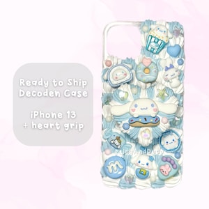 Ready to Ship: Decoden iPhone 13 Case with Heart Grip
